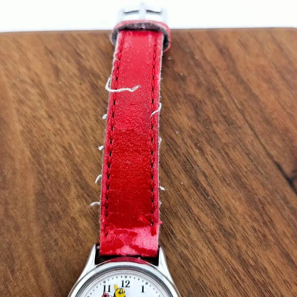 Disney Minnie Mouse Character Watch Red Band Retro Cutesy Kidcore Mod Twee